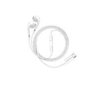 Ecouteurs Filaires USB-C pour Honor Magic 7 Pro avec Microphone intégré Blanc