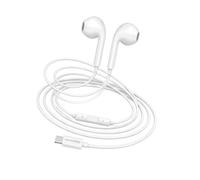 Ecouteurs Filaires USB-C pour iPhone 15 Plus avec Micro intégré Blanc