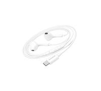 Écouteurs Filaires USB-C pour iPhone 16 Pro avec Micro intégré Mayaxess Blanc