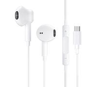 Ecouteurs Filaires USB-C pour iPhone 17/17 Pro/16/16e/15 Pro Max, Ecouteurs Intra-Auriculaires Hi-Fi Stéréo USB C avec Microphone et Contrôle du Volume pour iPad Pro, Galaxy S24/S23, Google Pixel