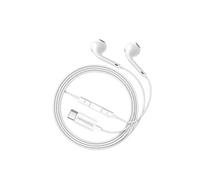 Mayaxess Écouteurs Filaires USB-C pour Pixel 8a avec Micro intégré Blanc