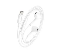 Écouteurs Filaires USB-C pour Samsung Galaxy S20 Plus avec Micro intégré, Blanc