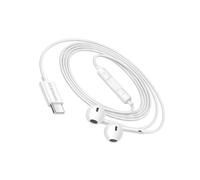 Écouteurs Filaires USB-C pour Xiaomi 15T avec Microphone intégré Mayaxess Blanc
