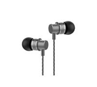 Ecouteurs HF118 stéréo filaire avec microphone Noir