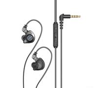 Écouteurs Hifi Jack 3,5 mm Cavité ABS Deep Bass Gaming pour (noir)