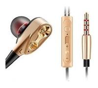 Ecouteurs hq design pour iphone se 2020 smartphone avec micro kit main libre haut de gamme universel jack (or) G