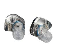 Écouteurs IEM avec Usure Confortable, Armature équilibrée Hifi, Annulation de Bruit, Câble de 1,2 M de 3,5 Mm, pour Musiciens, Chanteurs, étapes, Studios (Or bleu)