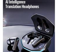 Écouteurs intelligents Bluetooth Lenovo GM2PRO avec traducteur IA, interprétation simultanée, enregistrement en temps réel, traduction multilingue, audio spatial immersif, assistant de résumé de confé