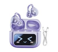 Écouteurs intelligents - Casque bleu sans fil tactile LED, traduction linguistique AI, annulation du bruit | écouteurs de sport imperméables avec clip pour gym, voyage, travail, Spos