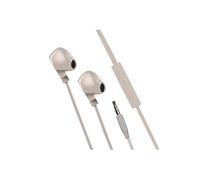 mooov 493162 Ecouteurs Intra-Auriculaires avec Micro intégré- Prise Jack, Fil 1,2M de Long - Commande Prise Appel et Volume Réglable Musique - Gris