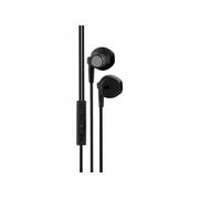 Mooov Écouteurs intra-auriculaires 493166 – Micro intégré, prise jack 1,2m, appel/volume – Noir