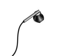 écouteurs Intra-auriculaires 1,2 m élégant 6D Stéréo Super Basse Demi écouteurs Intra-auriculaires Controle Filaire Casque avec Micro 3,5 mm, Noir