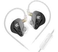 Écouteurs Intra-Auriculaires 10 mm Pilote Dynamique HiFi 3D en métal, écouteurs filaires KZ IEMS avec Son Haute résolution et câble Amovible (avec Micro)