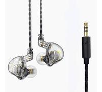 écouteurs intra-auriculaires 1D HIFI Basse écouteurs Basses Profondes Stéréo Moniteur Casque Sport Antibruit Casque avec Micro, Standard, Blanc