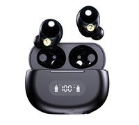 Écouteurs intra-auriculaires à conduction osseuse avec clip, Bluetooth 5.3, sans fil, avec une latence ultra-faible et des appels clairs pour la