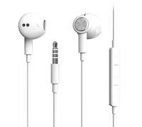 Écouteurs Intra-Auriculaires à Isolation phonique avec Microphone pour iPhone, iPod, iPad, MP3, Huawei, Samsung, écouteurs légers avec contrôle du Volume et Prise Jack 3,5 mm