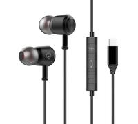 Écouteurs intra-auriculaires avec câble USB C pour Samsung Galaxy S25 Ultra S24 S23 S22 S21 A56 A55 A54 A53 A36 A35 A34 A17 A16 Type C Écouteurs USB C avec microphone pour iPhone 17 16 15 Pro Max Plus