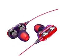 Écouteurs intra-auriculaires avec fil, 6D, stéréo, basses élevées, 3.5MM, oreillettes HIFI en métal avec micro, pour téléphones Xiaomi Samsung Huawei