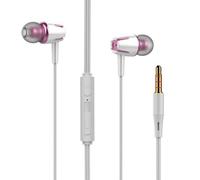 Écouteurs intra auriculaires avec Microphone, 3.5mm, casque d'écoute stéréo basse, pour Iphone Samsung Huawei Xiaomi Vivo Oppo