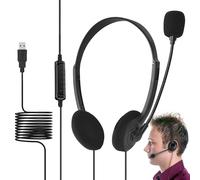 Écouteurs intra-auriculaires avec microphone - Haut-parleur 40 mm | casque gamiing avec câble, câble 1,8 m + 105 dB sensibilité, bobine mobile 32 Ohm, pour maison, PC, tablette, ordinateur port