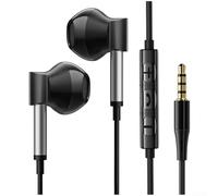 Écouteurs intra-auriculaires avec microphone intégré et télécommande de type C pour smartphone 15 pour Xiaomi et Huawei Noir Jack 3,5 mm