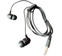 Écouteurs intra-auriculaires avec microphone stéréo filaire avec réduction du bruit et connexion de 3,5 mm