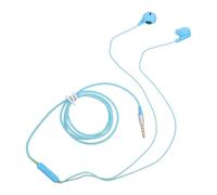 Écouteurs Intra-auriculaires Bleu Abs avec Micro et Prise Jack 3,5 Mm | Bouton de Réponse, Compatibilité Téléphone Mobile et Mp3, Usage Sport, Écoute Filaire Simple