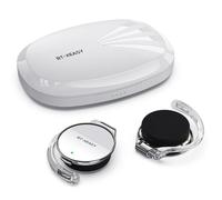 Écouteurs intra-auriculaires Bluetooth 5.4, sans fil, suppression du bruit, clip en forme de goutte d'eau, avec 4 microphones, crochets d'oreille confortables