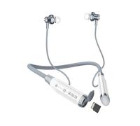 Écouteurs intra-auriculaires Bluetooth, sans fil, avec tour de cou, étanches, avec microphone, magnétique, sans fil, avec câble, tour de cou pour la course, le jogging, le sport