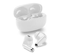 Écouteurs Intra-Auriculaires Bluetooth sans Fil Music Sound Drift avec boîtier Compact et coloré, appairage Automatique, Commandes tactiles, Jusqu’à 22 Heures d’autonomie, Blanc