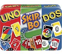 Écouteurs intra-auriculaires Card Games UNO, DOS et Skip-BO Jeux de voyage dans une boîte de rangement [Exclusive]