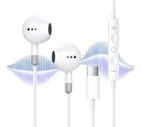Écouteurs Intra-Auriculaires de Type C - Écouteurs filaires HD avec contrôle du Volume, Accessoire de Lecteur numérique pour Parents, étudiants, Fans de Musique, Amis, collègues