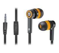 Defender Pulse 420 - Écouteurs avec micro - intra-auriculaire - filaire - jack 3,5mm - isolation acoustique - noir, orange Noir, Orange G