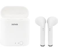 Écouteurs intra-auriculaires Denver TWQ-40 Bluetooth téléphone portable boîtier de charge blanc