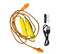 Écouteurs intra-auriculaires - Écouteurs tour de cou | Batterie de 12 heures étanche avec suppression du bruit pour le travail - pour entrepôt, chantier, tonte de pelouse, protection auditive