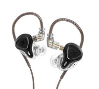 écouteurs intra-auriculaires en métal HiFi Bass Music Earbud Casque antibruit Sport Monitor Earphones pour G1 EDX ZST ZEX MT1 ZSN DQ6, Standard, Noir