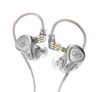 écouteurs intra-auriculaires en métal HiFi Bass Music Earbud Casque antibruit Sport Monitor Earphones pour G1 EDX ZST ZEX MT1 ZSN DQ6, Standard, Silver