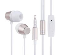 Écouteurs intra-auriculaires en métal universel, 3.5mm, casque stéréo de Sport, contrôle de ligne, pour téléphone portable, forte tonalité
