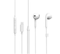 Écouteurs intra-auriculaires - ESTUFF - Earpod - Lightning (MFi) - Compatible iPhone/iPad - Câble 1 2m