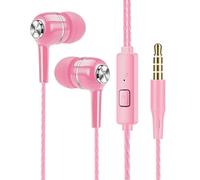 Écouteurs intra-auriculaires filaires,3.5mm,hi-fi,basses lourdes,moniteur,casque de sport,stéréo,musique,jeu,avec Microphone WHITE