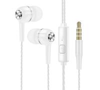 Écouteurs intra-auriculaires filaires,3.5mm,hi-fi,basses lourdes,moniteur,casque de sport,stéréo,musique,jeu,avec Microphone Rouge