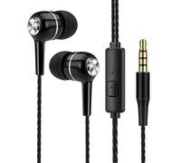 Écouteurs intra-auriculaires filaires,3.5mm,hi-fi,basses lourdes,moniteur,casque de sport,stéréo,musique,jeu,avec Microphone Bleu