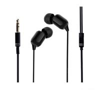 Écouteurs intra-auriculaires filaires avec câble extra long de 3 mètres, conçus pour un ajustement confortable et une expérience audio améliorée des basses (rouge)