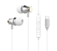 Écouteurs intra-auriculaires filaires avec micro pour son stéréo HiFi, USB-C de 1,2 m et casque à double interface de 3,5 mm, micro réduisant le bruit, ajustement ergonomique pour les jeux, la musique