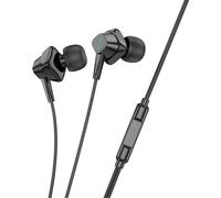 Ecouteurs intra-auriculaires filaires avec microphone compatibles avec l'iPhone 1,2 m Noir