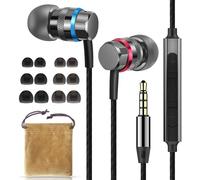 Ecouteurs Intra-Auriculaires filaires avec Microphone intégré et Bouton télécommande Multifonctions