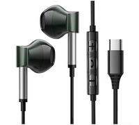 Écouteurs intra-auriculaires filaires avec USB C et télécommande à 3 boutons pour smartphone 15 pour Xiaomi pour Huawei Stable Fit (Bronze Type C)