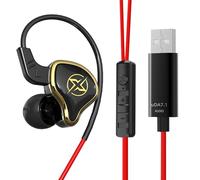 Écouteurs Intra-auriculaires Filaires - Casque De Jeu Pour Ordinateur, Interface USB 7.1 Canaux Pour Basses Profondes, Musique Avec, Casque D'isolation Du Bruit, Ordinateur, Casque USB Pour Ordi