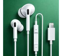 Écouteurs intra-auriculaires filaires, compatibles avec l'interface Lightning d'Apple, écouteurs filaires/écouteurs intra-auriculaires/casques, compatibles avec /interface Lightning avec connecteur Li
