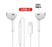 Écouteurs intra-auriculaires filaires de type C,Xiaomi Mi 14,13,12,11,Redmi Note 10,9,8,7,accessoires de téléphone,3.5mm WHITE